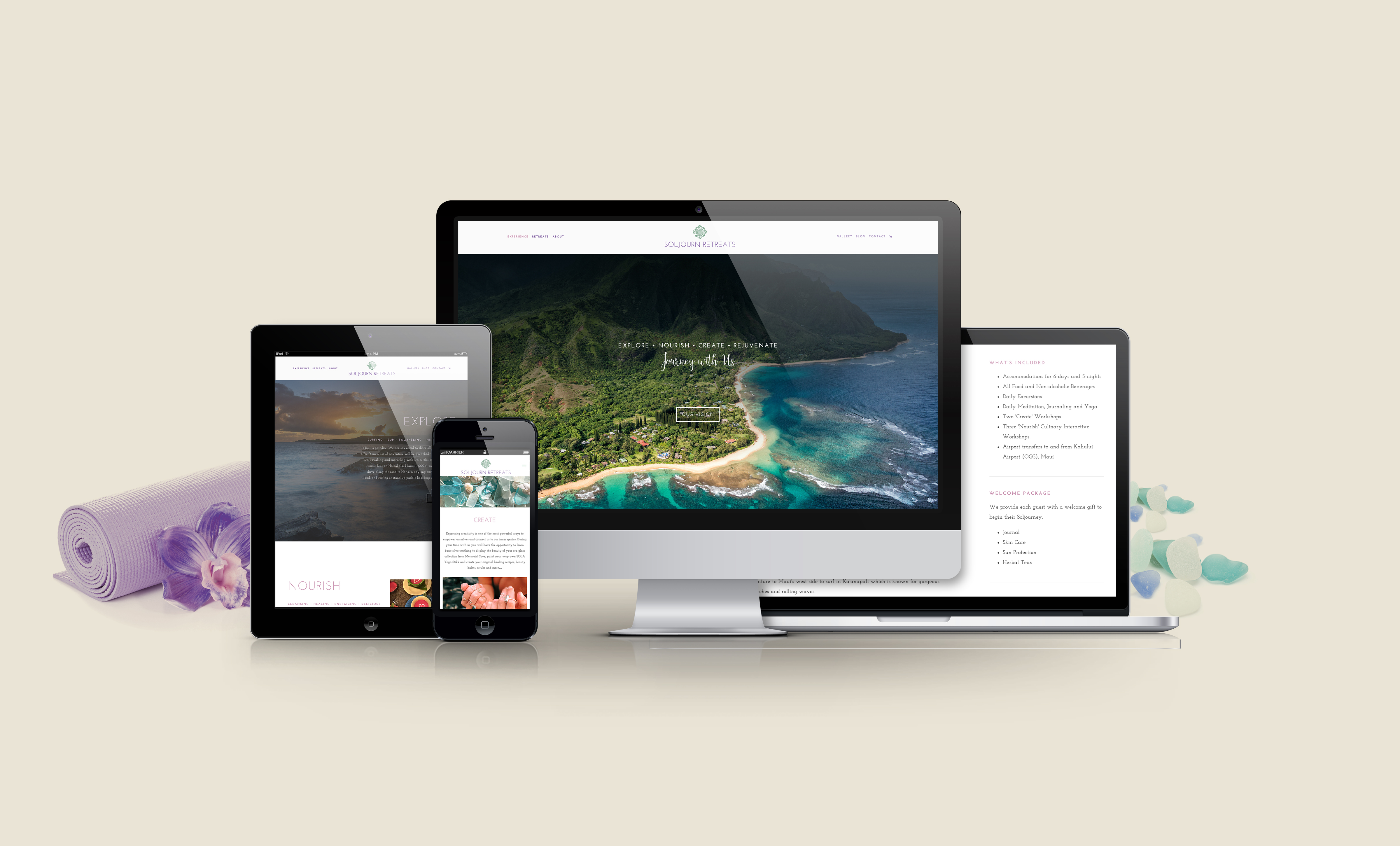 SolJourn Retreats design work